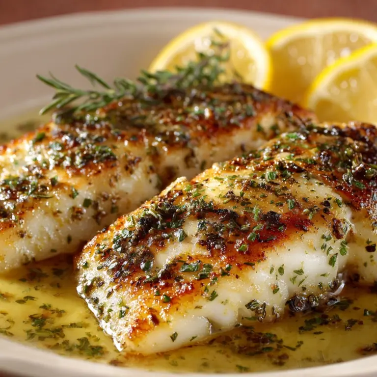 Lemon Butter Baked Cod Recipe
