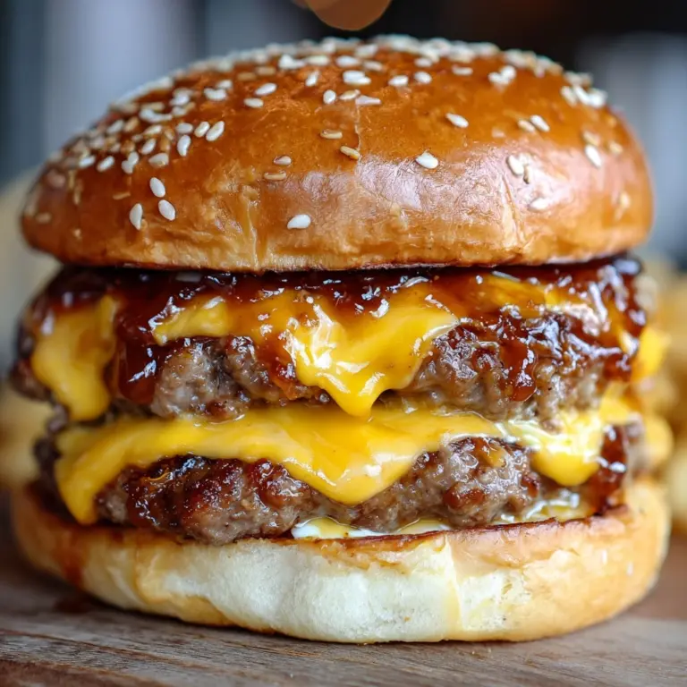 Juicy Teriyaki Parmesan Burgers with American Cheese Recipe