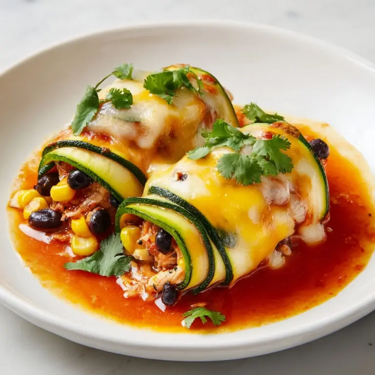 Zucchini Enchilada Roll Ups Recipe
