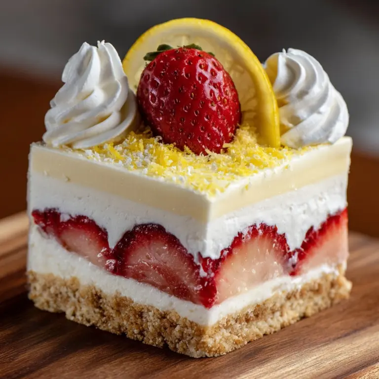 Strawberry Lemon Bliss Cheesecake Recipe