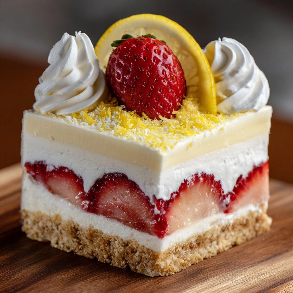 Strawberry Lemon Bliss Cheesecake Recipe