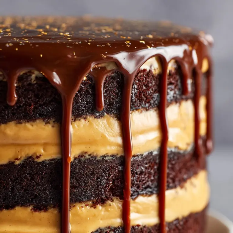 Chocolate Fudge Cake with Salted Caramel Buttercream Recipe