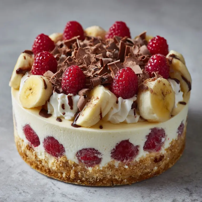 No-Bake Banana Split Cheesecake Recipe