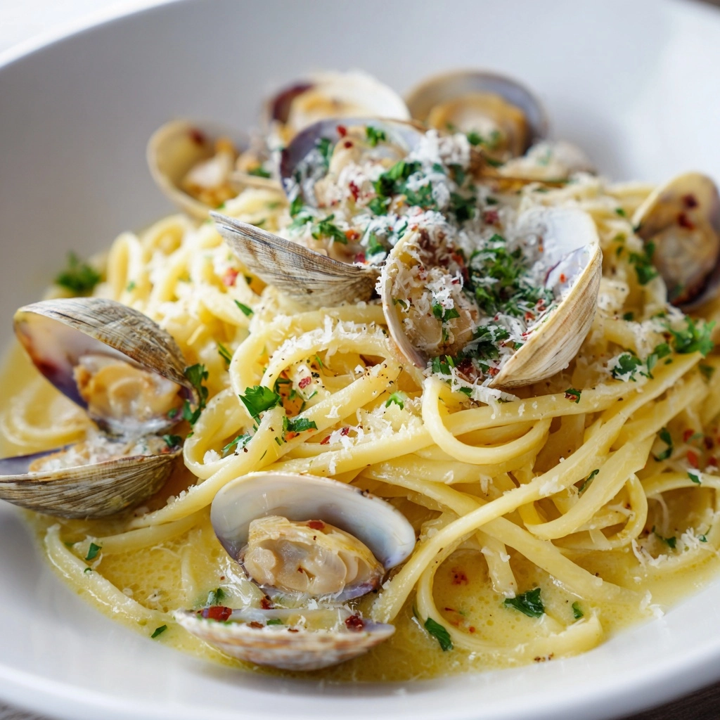 Easy Linguine with Clam Sauce Recipe - Recipe Image