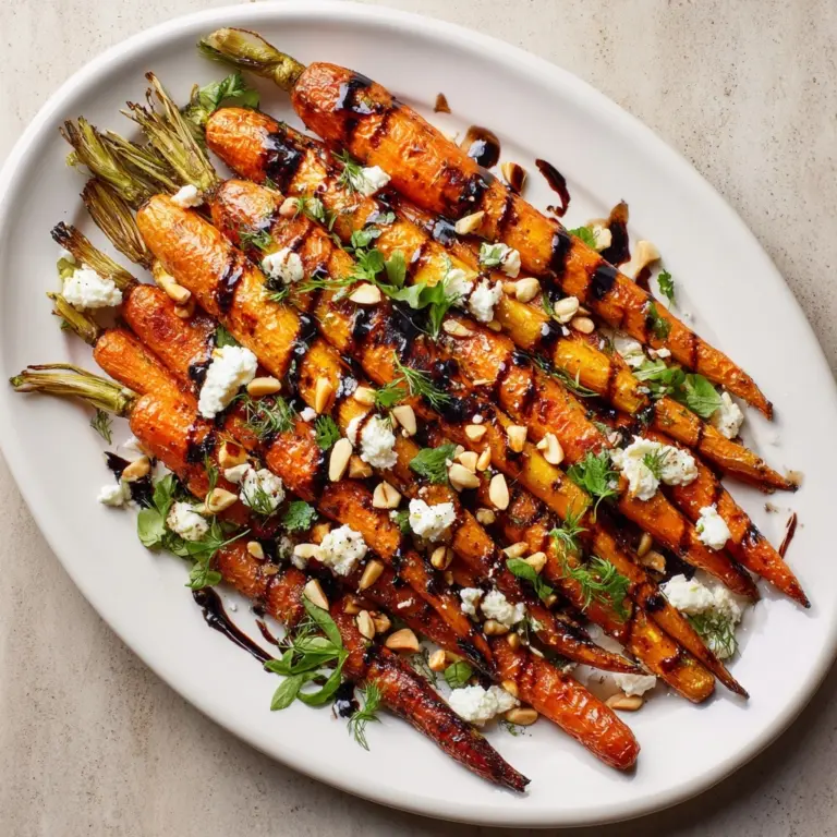 Oven Roasted Carrots with Goat Cheese Recipe
