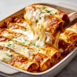 Chicken Enchiladas with Sour Cream White Sauce Recipe