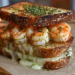 Ultimate Shrimp Grilled Cheese with Garlic Bread Recipe
