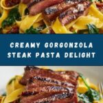 Creamy Gorgonzola Steak Pasta Recipe
