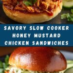 Slow Cooker Honey Mustard Shredded Chicken Sandwich Recipe