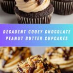 Gooey Chocolate Peanut Butter Cupcakes Recipe