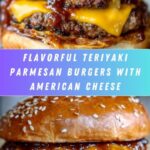 Juicy Teriyaki Parmesan Burgers with American Cheese Recipe