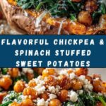 Chickpea & Spinach Stuffed Sweet Potatoes Recipe