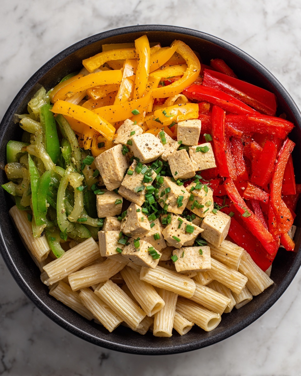 Creamy Rasta Pasta Recipe - Recipe Image