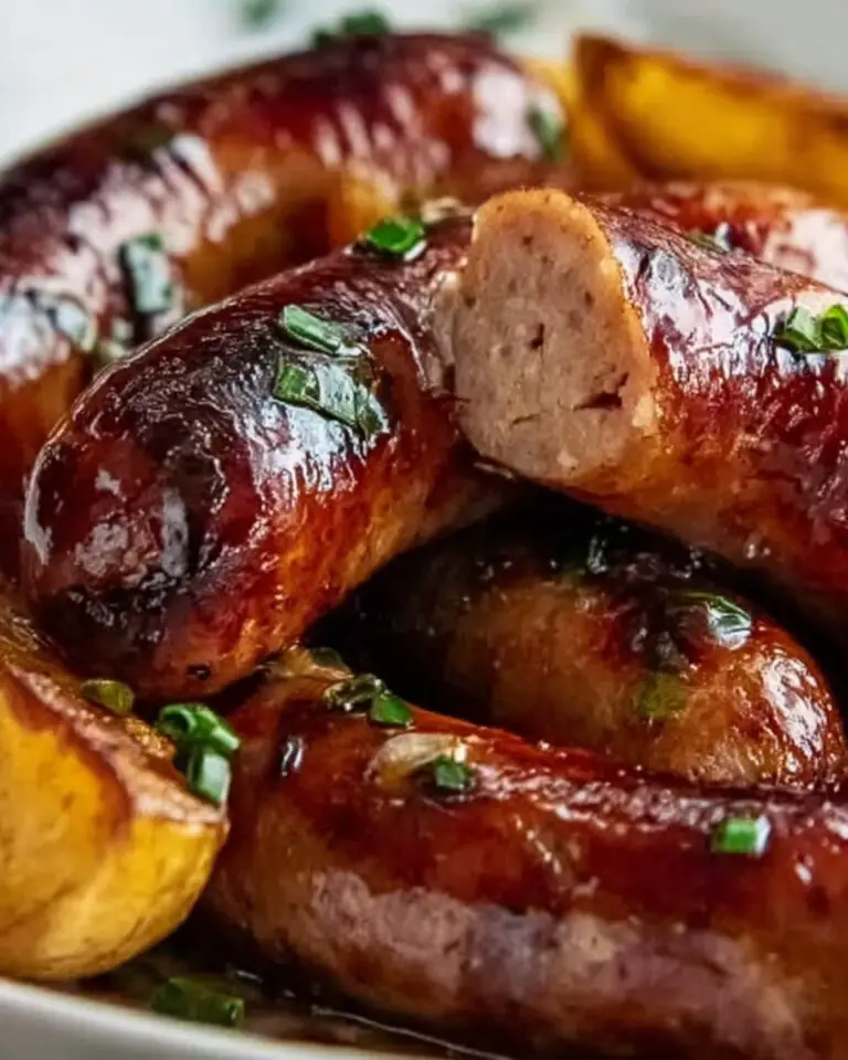 Sweet and Savory Glazed Sausage and Potatoes Recipe