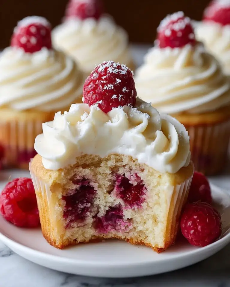 Raspberry Lemon Cupcakes with Lemon Cream Cheese Frosting Recipe