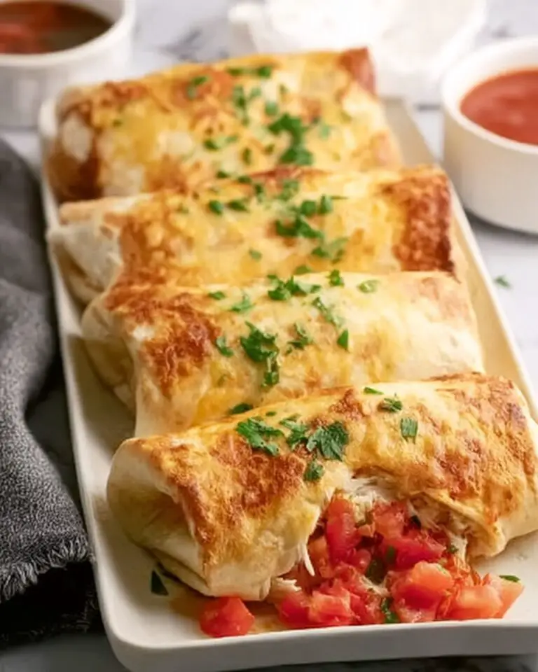 Baked Chicken Chimichangas Recipe