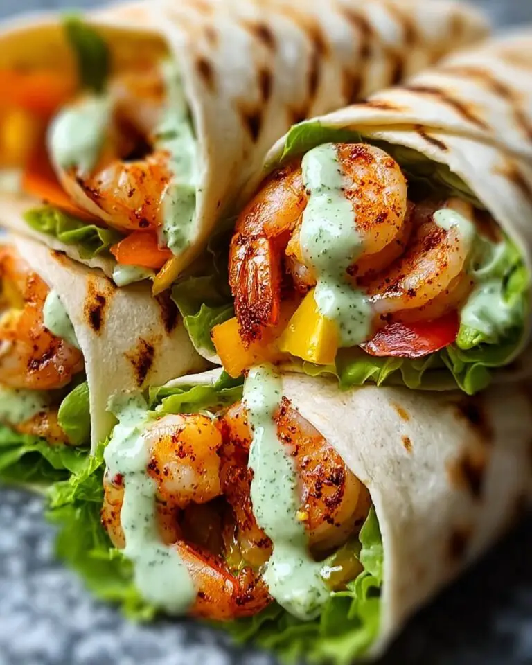Caesar Shrimp Wraps Recipe