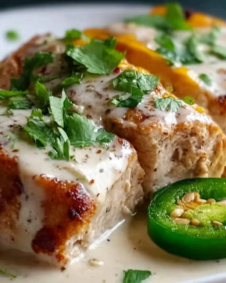 Jalapeño Popper Cheesy Chicken Enchiladas with Creamy Sauce Recipe