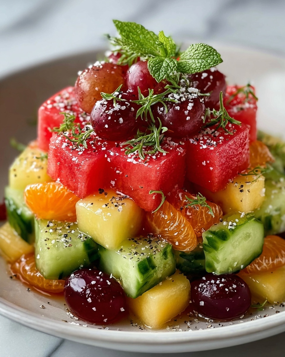 Peach Watermelon Salad: The Ultimate Summer Recipe - Recipe Image