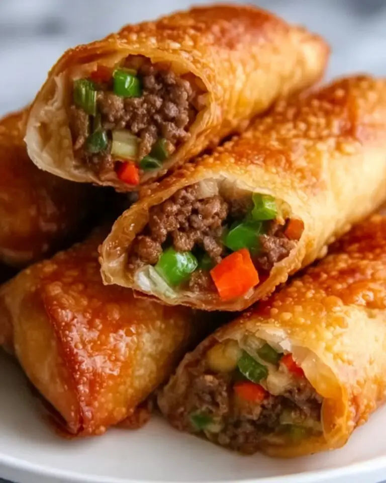 Philly Cheesesteak Egg Rolls Recipe