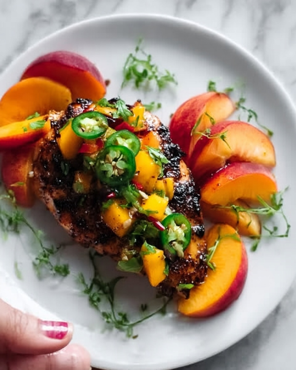 Jalapeño Peach Chicken Recipe - Recipe Image