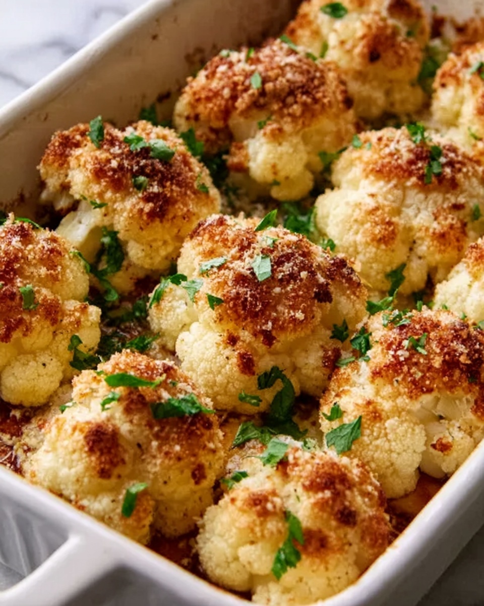 Baked Cauliflower with Parmesan and Herbs Recipe - Recipe Image