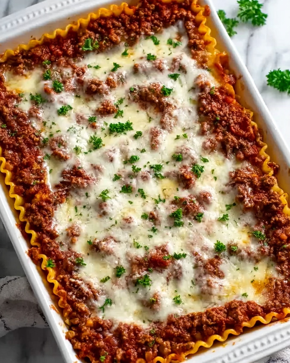 Easy Meat Lasagna Recipe - Recipe Image