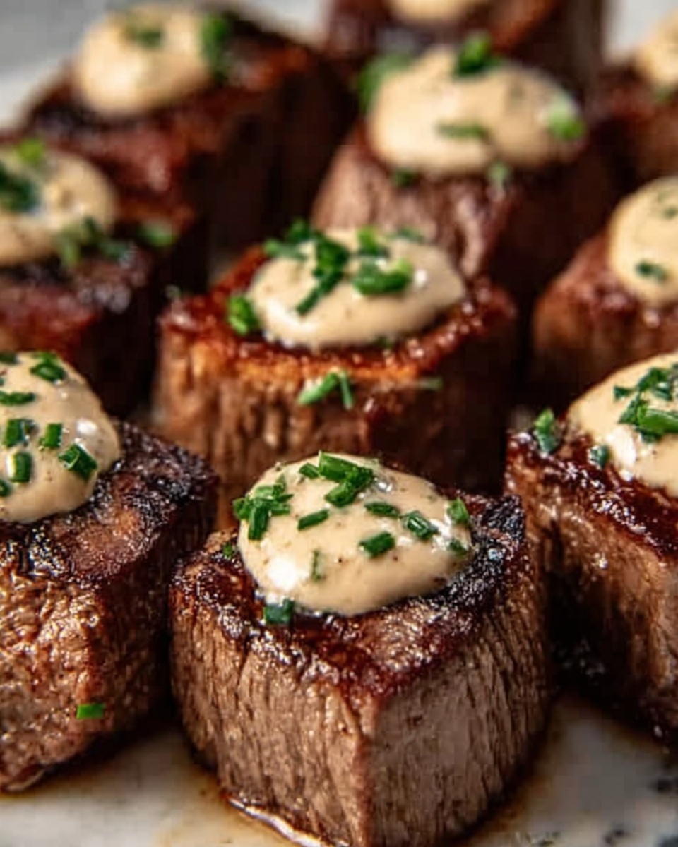 Garlic Butter Steak Bites with Parmesan Cream Sauce Recipe - Recipe Image