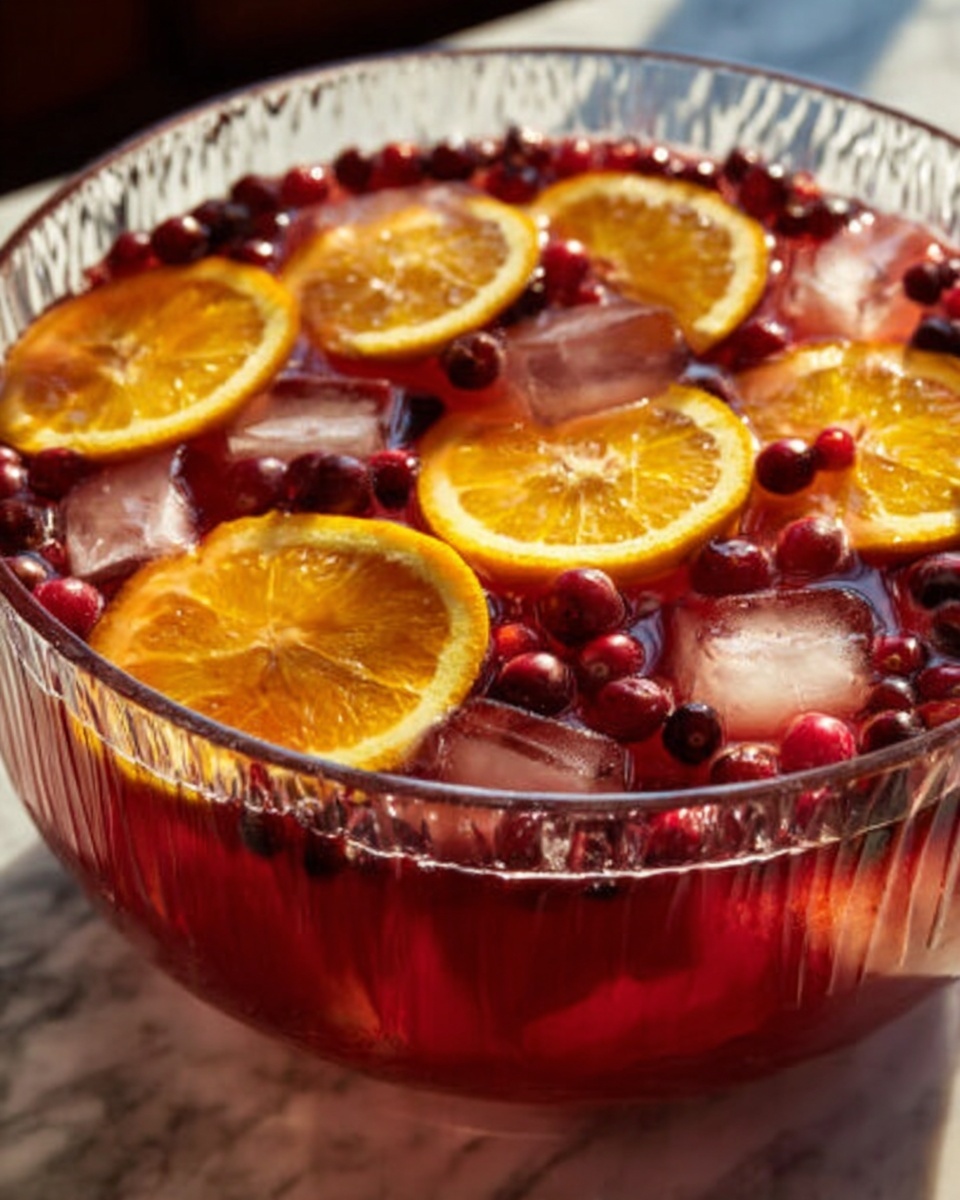 Sparkling Cranberry Punch: A Festive and Refreshing Beverage Recipe - Recipe Image