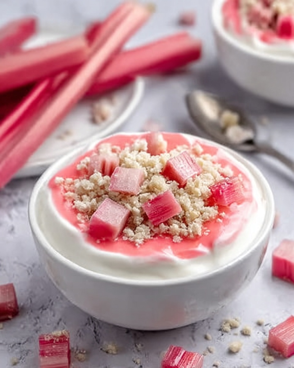 Rhubarb Panna Cotta: A Perfect Harmony of Tangy and Creamy Recipe - Recipe Image