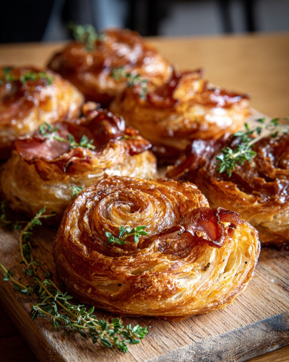 Ham and Cheese Puff Pastry Pinwheels Recipe - Recipe Image