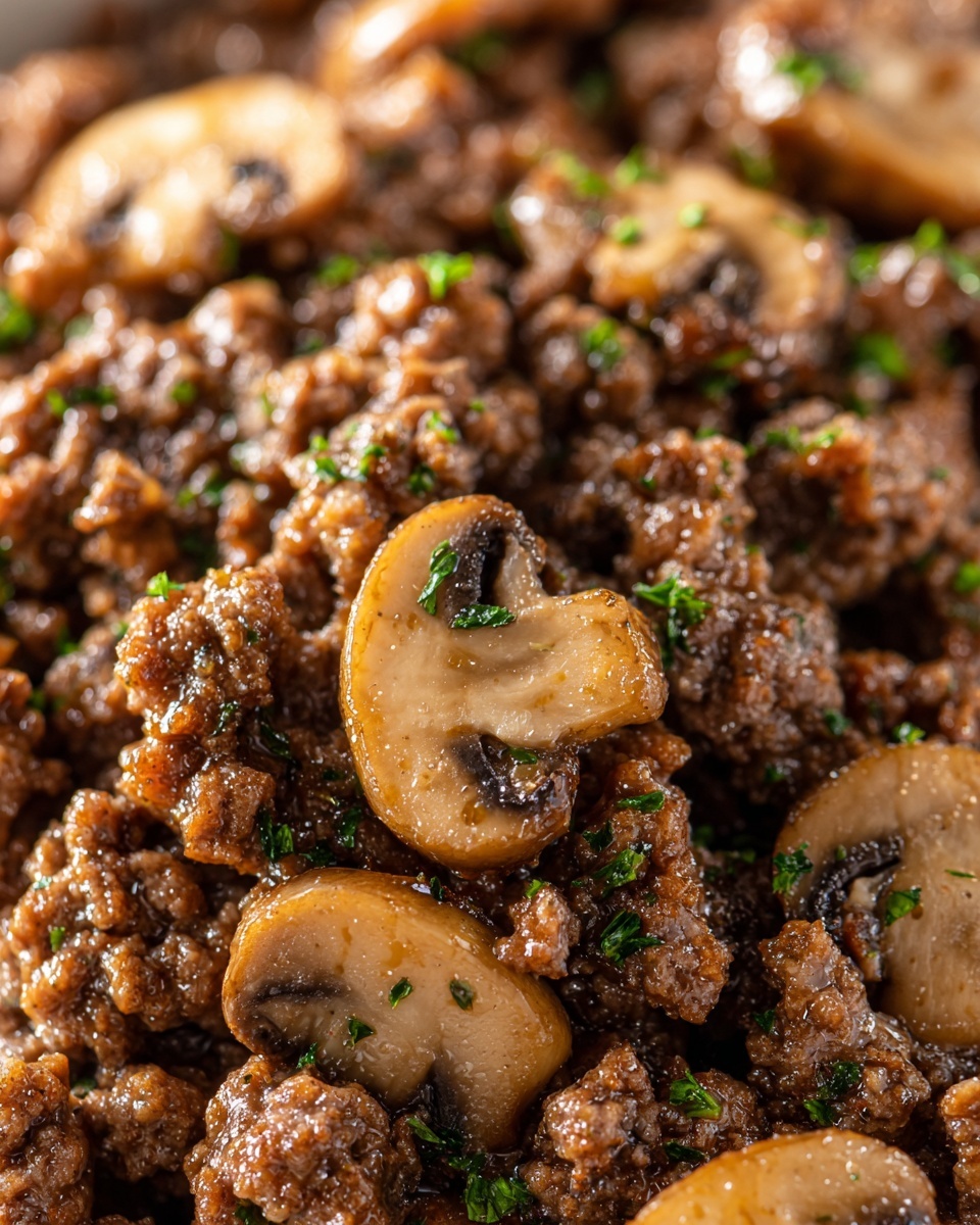 Mushroom Ground Beef Recipe - Recipe Image