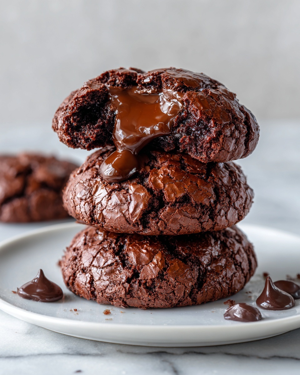 Fudgy Chocolate Brownie Cookies Recipe - Recipe Image