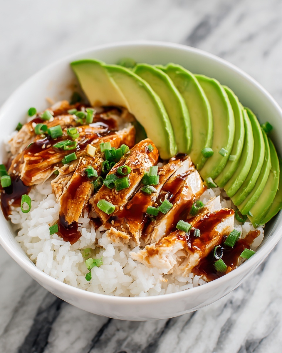 Easy Sticky Chicken Rice Bowl Recipe - Recipe Image