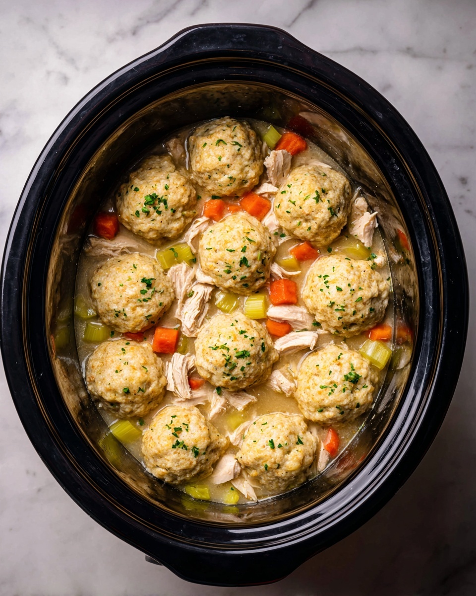 CrockPot Chicken and Dumplings Recipe - Recipe Image
