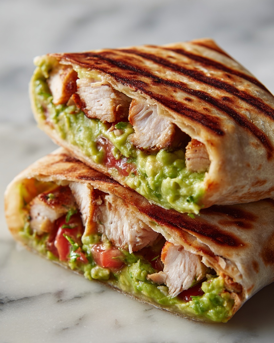 Guacamole Chicken Wraps Recipe - Recipe Image