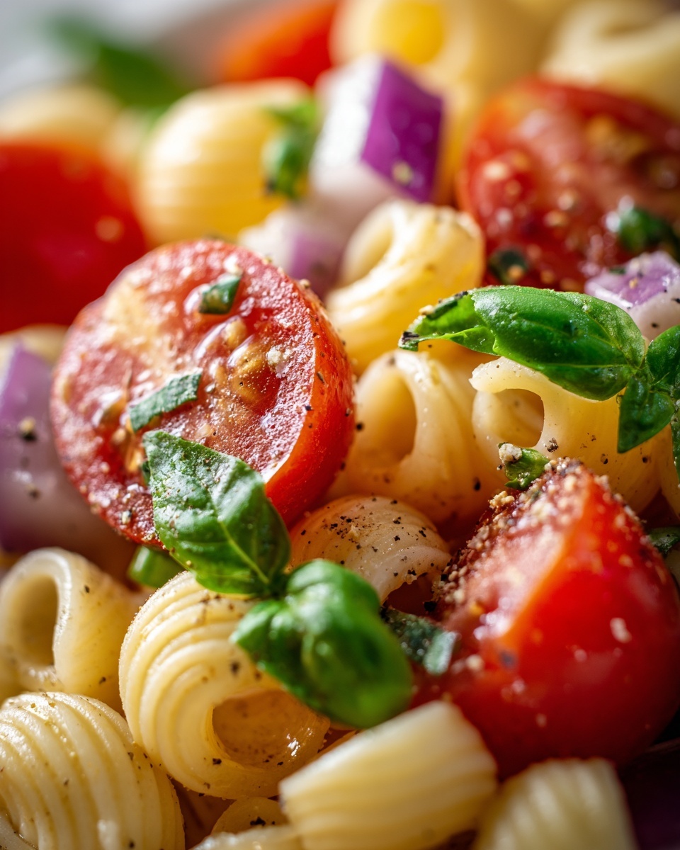 Bruschetta Pasta Salad Recipe - Recipe Image