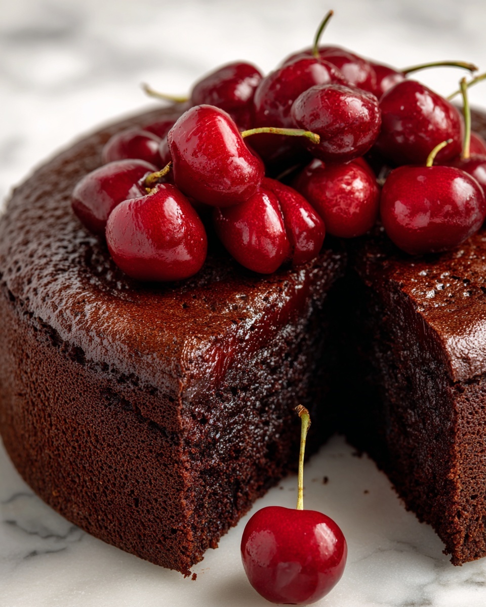 Cherry Chocolate Cake Recipe - Recipe Image