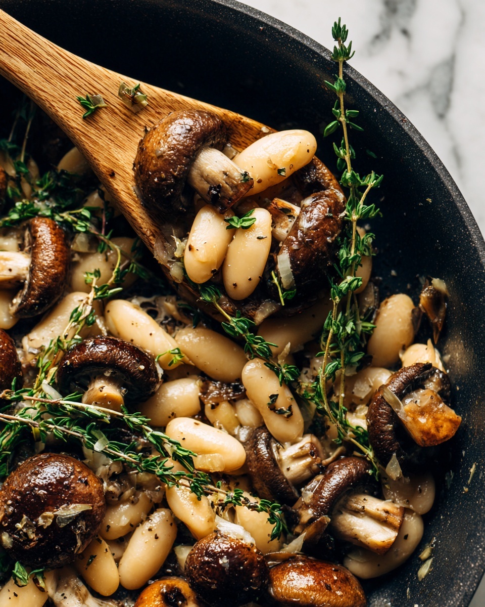 Wild Mushroom and White Bean Tagliatelle Recipe - Recipe Image