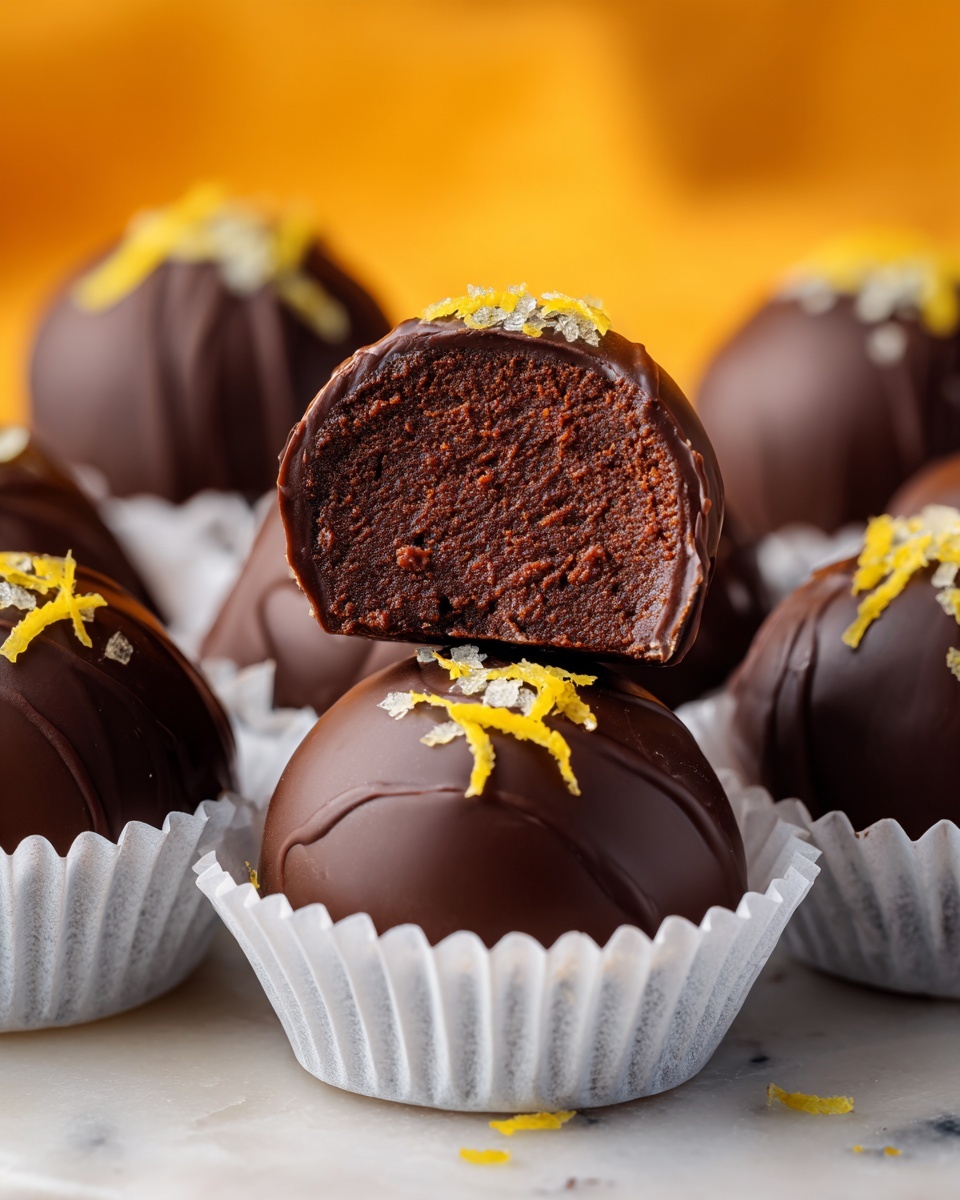 Easy Chocolate Orange Truffles Recipe - Recipe Image
