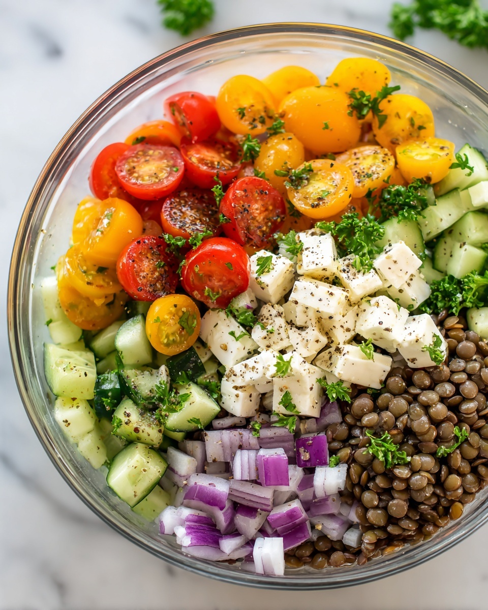 Mediterranean Lentil Salad Recipe - Recipe Image