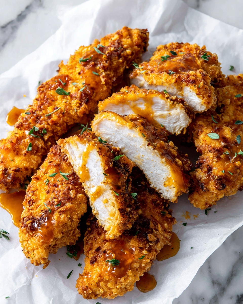 Baked Crunchy Hot Honey Chicken Recipe - Recipe Image