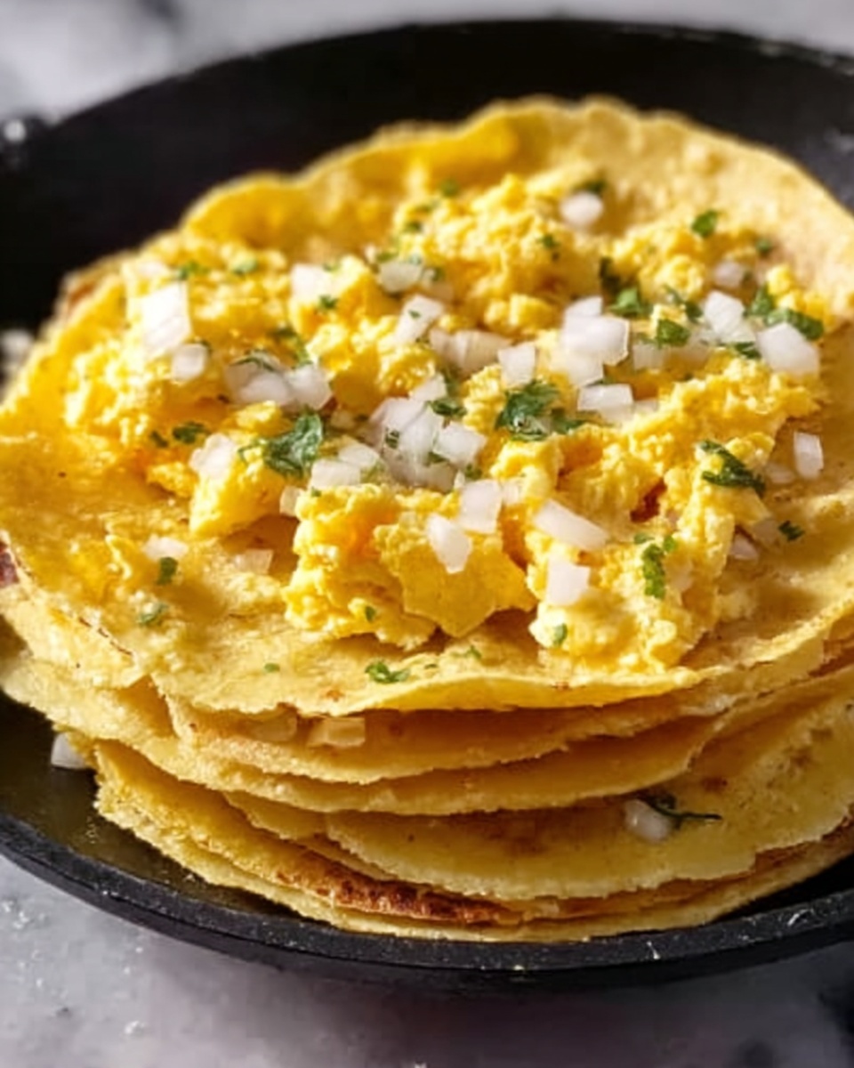 Fried Corn Tortilla Scramble Recipe - Recipe Image