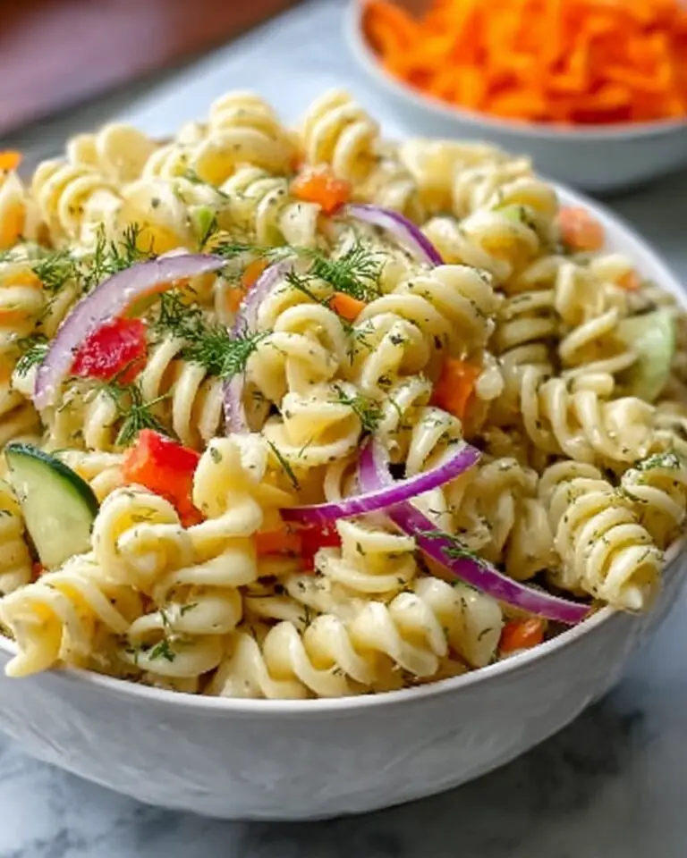 Tangy Dill Pickle Pasta Salad Recipe