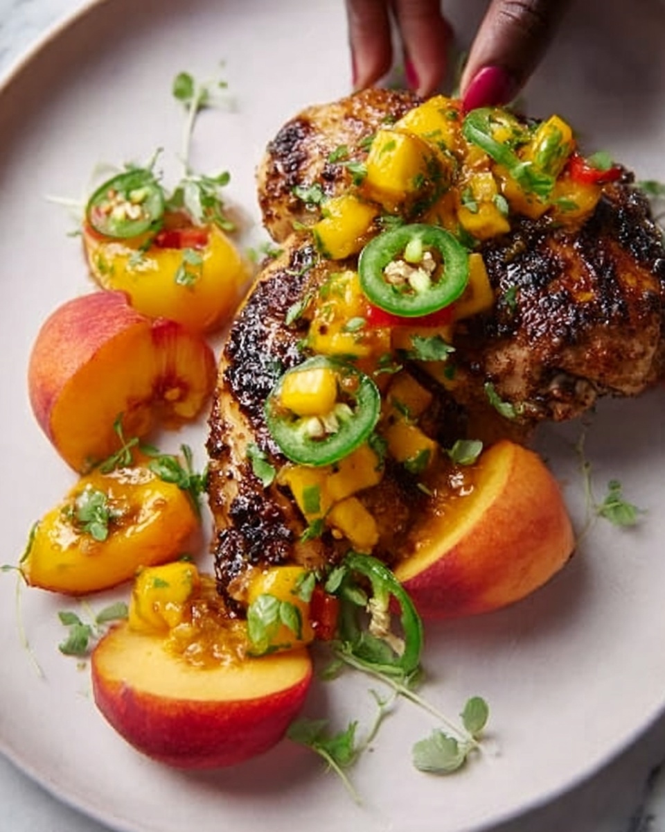 Jalapeño Peach Chicken Recipe - Recipe Image