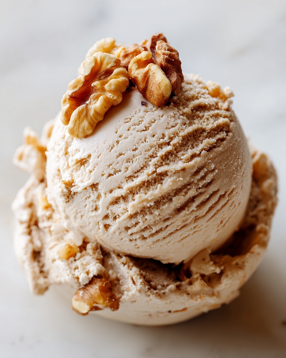 Pumpkin Spice Ice Cream with Walnuts Recipe - Recipe Image