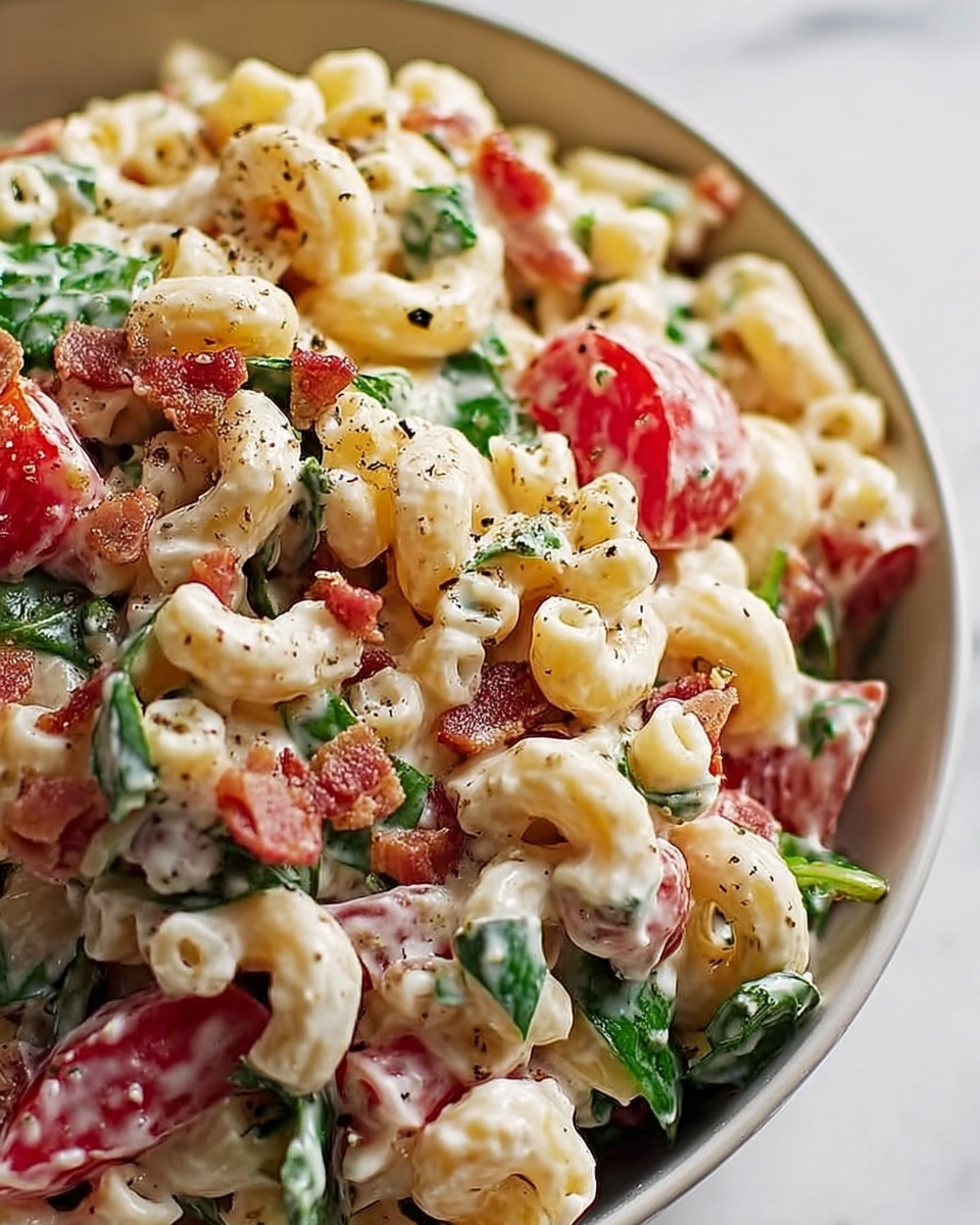 BLT Macaroni Salad Recipe - Recipe Image
