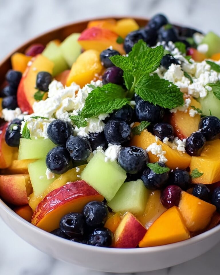 Blueberry Peach Feta Salad Recipe