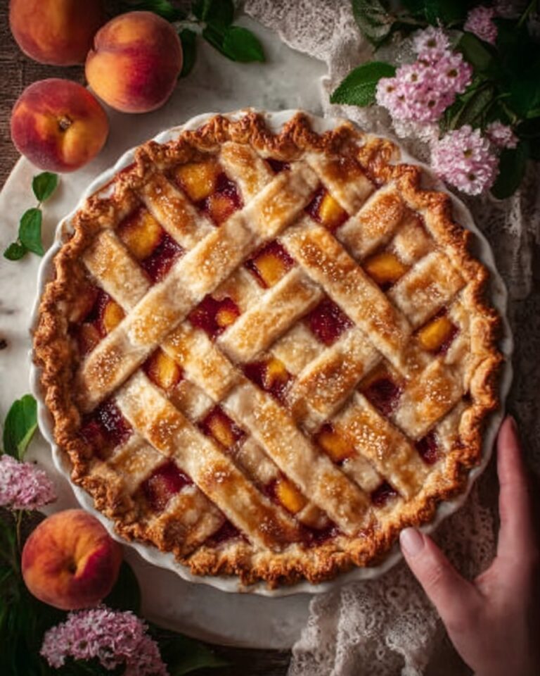 Brown Butter Strawberry Peach Pie Recipe
