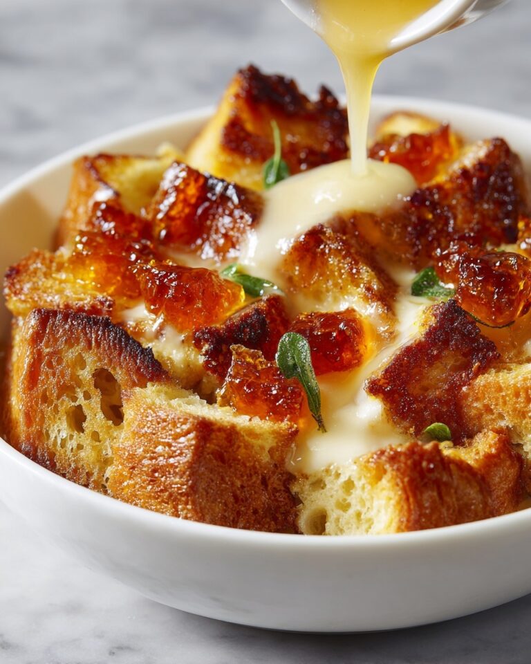 Bread Pudding with Vanilla Sauce Recipe